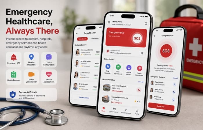 Emergency Healthcare Mobile App Development