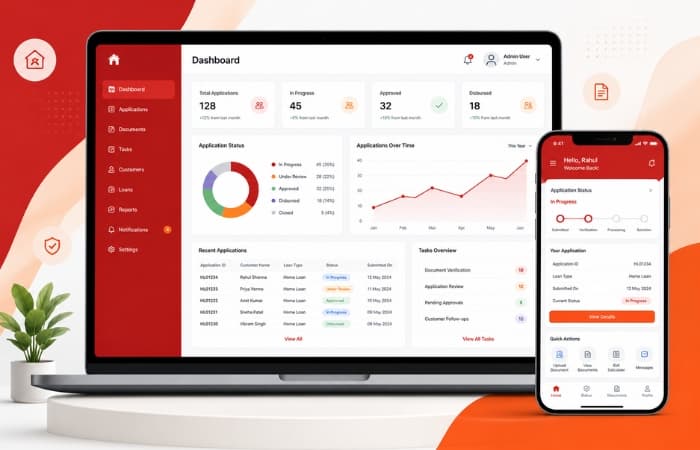 Home Loan Processing & Customer Management Portal
