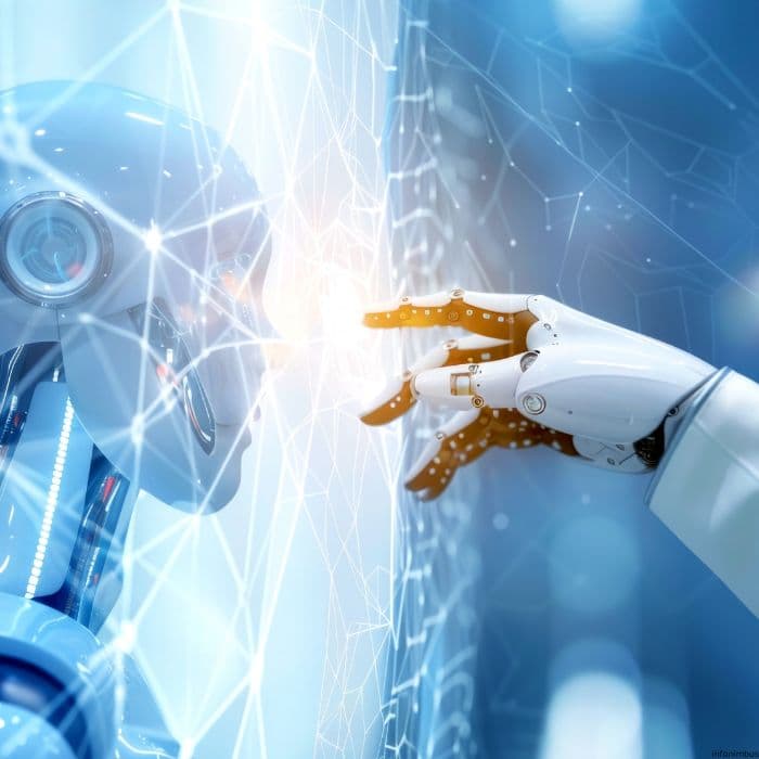 AI and Machine Learning development technology illustration